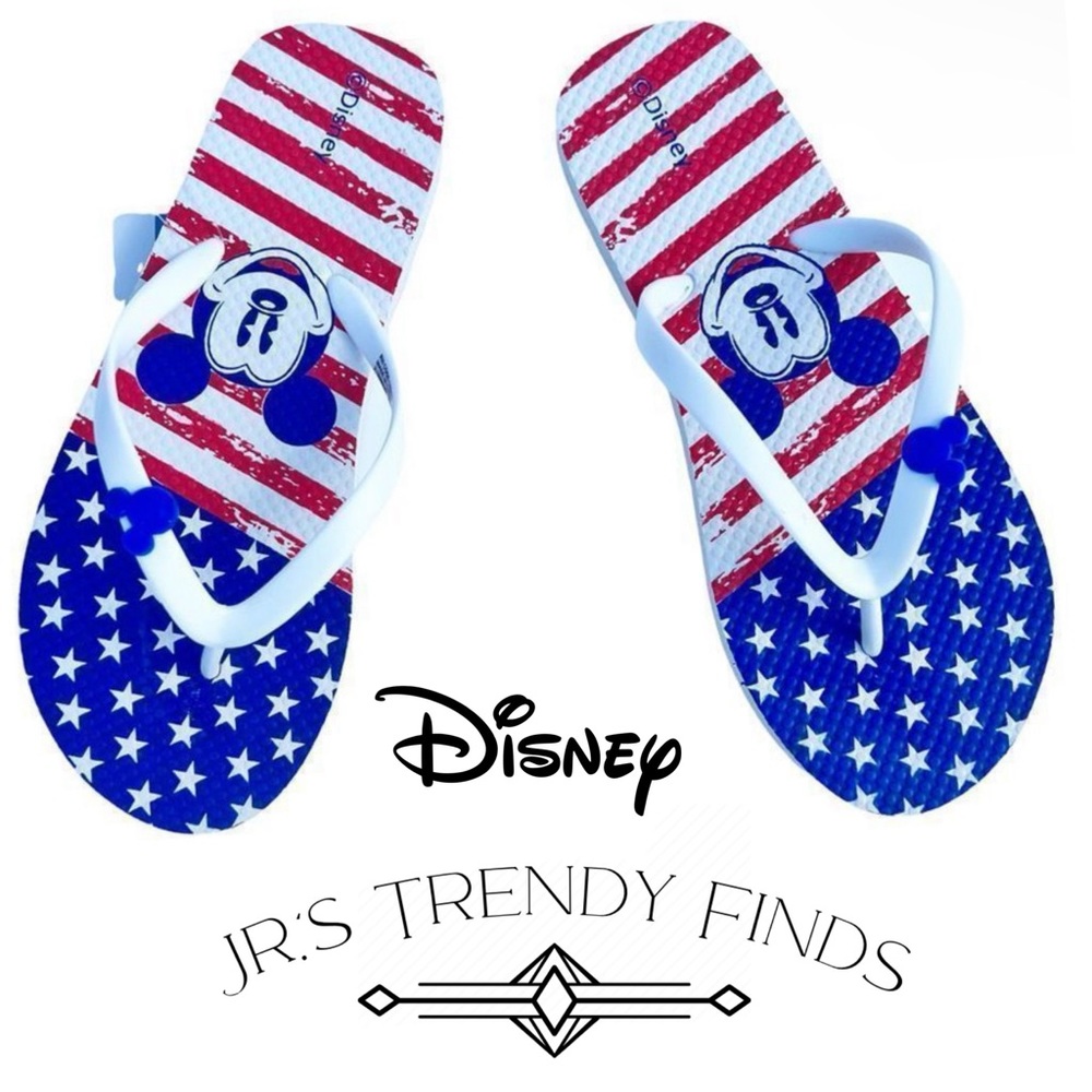 Disney Mickey Mouse American flag Edition Beach Flip Flop Sandal Limited Edition